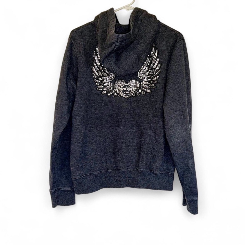 Vintage Y2K Hard Rock Couture Studded Full Zip Jacket (Unisex) 23PTP sz M / L